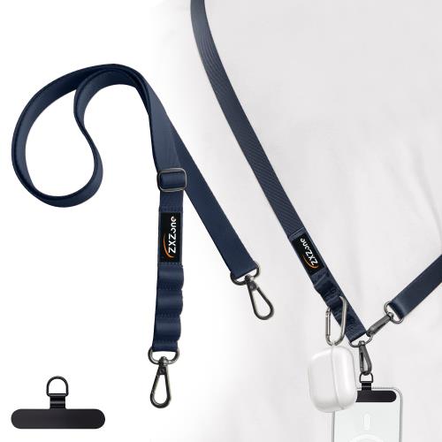 [ZXZone] スマホショルダー 斜めがけ首掛け肩掛け 携帯ストラップスマホストラップ 長い 160cm 幅 2cm 長さ調節可能 ストラップ 1本+タグパッチ1枚入り ショルダーストラップ ロング ネックストラップ スマホ用 パスケース 肩掛け 首かけ ブランド 紛失・落下・盗難防止 便利