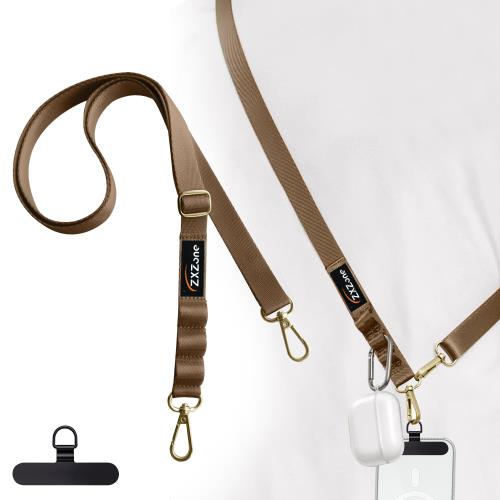 [ZXZone] スマホショルダー 斜めがけ首掛け肩掛け 携帯ストラップスマホストラップ 長い 160cm 幅 2cm 長さ調節可能 ストラップ 1本+タグパッチ1枚入り ショルダーストラップ ロング ネックストラップ スマホ用 パスケース 肩掛け 首かけ ブランド 紛失・落下・盗難防止 便利