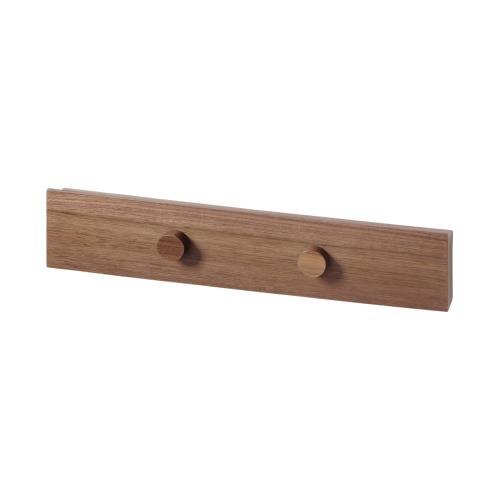 MUJI 無印良品 壁に付けられる家具長押マグネット付き 幅44×奥行4×高さ9cm ウォールナット材突板 12939641