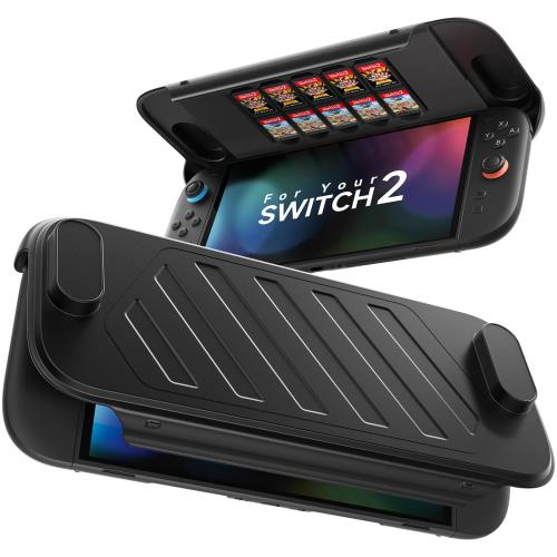 JSAUX スイッチ2対応 PC0114A用フェイスカバー ゲームカード10枚収納・傷防止設計（PC0114B｜フェイスカバー単品・単体使用不可)