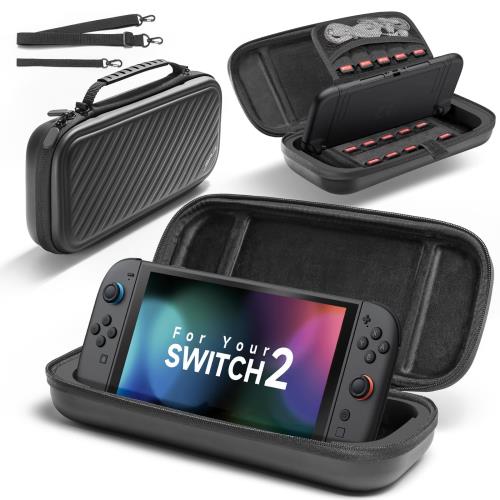 JSAUX キャリングケース ニンテンドースイッチ2(2025)対応、装着有無を問わず対応するSwitch 2用保護..