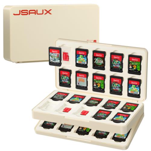 Switch 2対応 JSAUX ゲームカードケース｜ゲームカード40枚＋Micro SD40枚収納・Switch／Lite／OLED対..