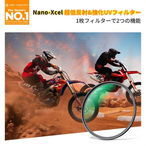 KF Concept 72mm 超低反射強化 UVフィルター レンズフィルター 超低反射0.1% 強化...