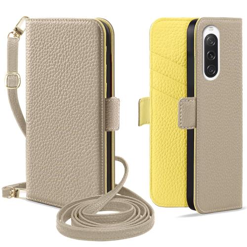 MAGICASE for Xperia 10 V ケース 手帳型 エクスペリア 10 V ケース 手帳型 ショルダー SO-52D/SOG11 ケース 手帳型 おしゃれ えくすへりあ10v スマホケース 財布型 可愛い 携帯ケースxperia10v シンプル 高級PUレザー 軽量 耐衝撃 全面保護 放熱性 カード収納 スタンド機能