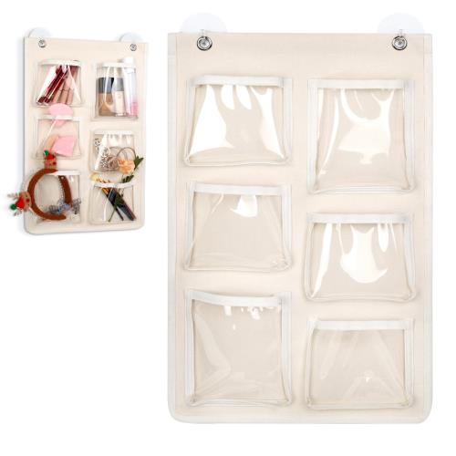 FYY ウォールポケット 吊り下げ 壁掛け収納 6ポケット 省スペース フック付き 収納バッグ ドアハンガー..