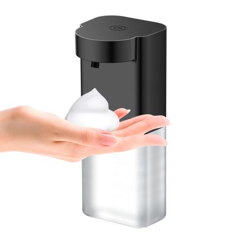 ソープディスペンサー 小型 泡 自動 ハンドソープディスペンサー 吐出量3段階調 壁掛け オートディスペンサー 食器洗剤 キッチン 洗面所などに適用 ディスペンサー 浮かせる ハンドソープ 充電式 IPX5防水 gogorelax (ブラック)