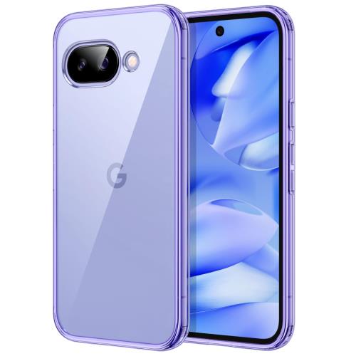 JETech Google Pixel 9a 6.3 インチ 2025 用 ケース 黄ばまない 耐衝撃 バンパー保護電話カバー 傷つけ防止 ハードPC背面 (アイリス)