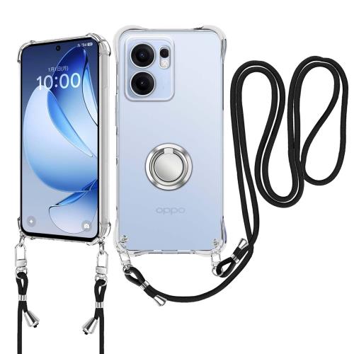 OPPO Reno13 A 5G 用 ケース 肩掛け スマホケース 斜めがけ 織りストラップ付き 縄掛けケース HUKWIMO調節可能なショルダー クリア シ..