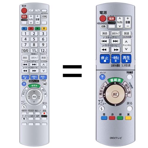 CLVIZCXOM レコーダーリモコン EUR7658Y20 for Panasonic パナソニックリモコン DMR-EX150 DMR-EX350 DMR-EX550 DMR-XP10 DMR-XW30 DMR-XW50対応