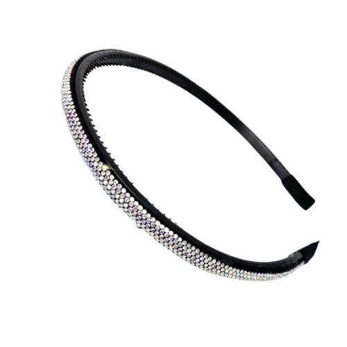 EZ PEACH カチューシャ シンプル キラキラと輝 べっラインストーン ラインストーン ヘッドアクセ ヘア デイリー ヘアアクセサリー カチューシャ 可愛い 前髪 髪留め 髪飾り 結婚式 発表会 入学式 (Silver)