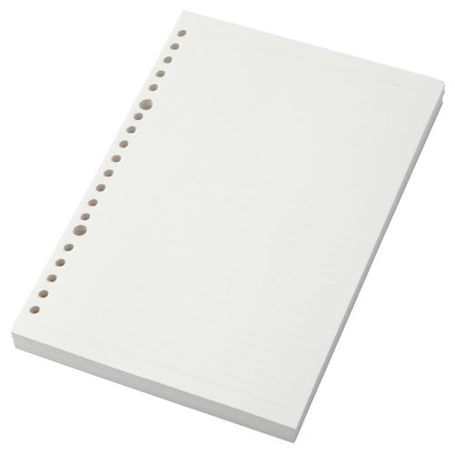 無印良品 植林木ペーパー裏うつりしにくいルーズリーフ ・A5・6mm横罫・20穴・200枚 15265039のサムネイル