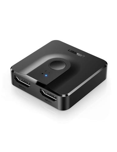 UGREEN HDMI切り替え器 2入力1出力 4K@60Hz 切替器 HDMIセレクター 双方向 HDCP 2.2/HDmi2.0 電源不要 ..