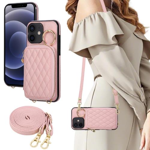 Rosbtib iPhone 11 ケース 手帳型 ショルダー スマホケース iPhone11 ケース 手帳型 おしゃれ 背面カード収納 小銭入れ 携帯カバー アイホン11ケースカバー 斜めがけ 肩掛け ストラップ付き 調節可能 いphone11 手帳型ケース 可愛い 女性 人気 リング付き 財布型 携帯ケース(