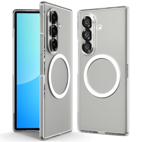 Spigen 創業18年の技術力Galaxy Z Fold7 ケース 薄型 クリア 軽量 黄変防止 MagFit対応 耐衝撃 透明 エアスキン・マグフィット ACS09545 (クリスタル・クリア)