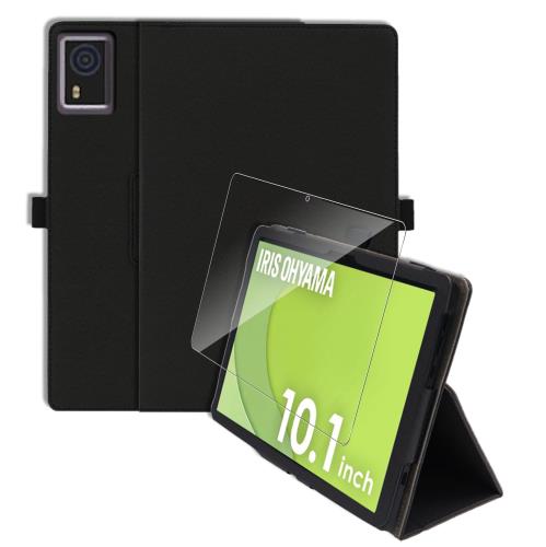 For IRIS OHYAMA TA10E1W63-V1H ケース フィルム セット スタンド 全面保護 角度調整 キズ防止 軽量 タ..