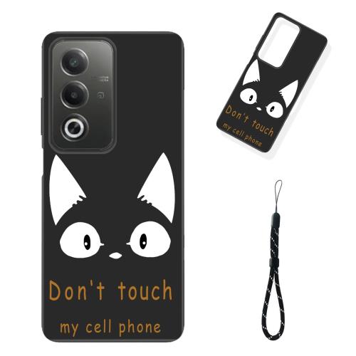 FOR OPPO A3 5G ケース シリコン tpu 薄型 耐衝撃カバー スマホ 防水ケース かわいい 人気 オシャレ スリム磨り表面 柔軟性 擦り傷防止 携帯カバー FOR OPPO A3 5G 用のスマートフォン専用保護ケース (Don't touch my cell phone)