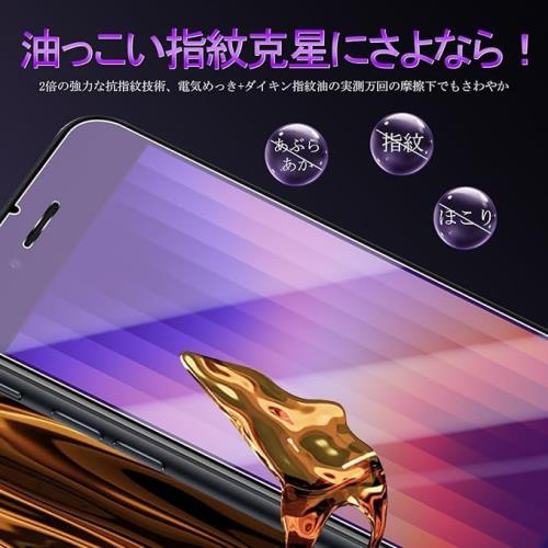 2枚ブルーライトカット対応 iphone se 2 / se 3 ガラスフィルム 国産旭硝子AGC素材 アイフォン se 2 / se 3 第3世代 保護フィルム 目の疲れ軽減 目に優しい ブルーライトカット 硬度9H 国産旭硝子AGC素材 気泡ゼロ 飛散防止 指紋防止 高感度 衝撃吸収 ラウンドエッジ加工 JC