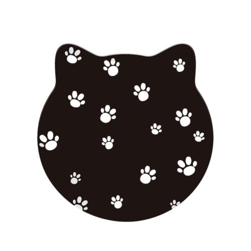 吸水 珪藻土コースター ねこ柄 猫 おしゃれ 滑り止め こーすたー 和風 高吸水性 断熱 速乾 茶パッド コップ敷き ドリンク コーヒー 茶托 滑り止め コースター おしゃれ スタイル (A)