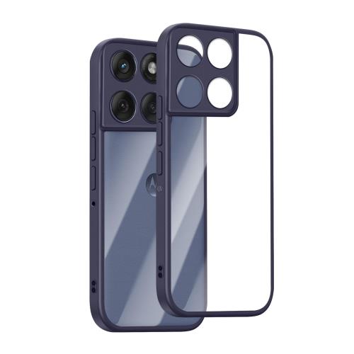 [SinRenn] Motorola Moto Edge 60 Fusion/60 5G/60s 5G ケース クリア 360°全面保護 薄型 レンズ保護 スマホケース 耐久性 透明PC背面+ソリッドカラー TPUフレーム 耐衝撃 携帯カバー 黄変防止 擦り傷防止 米軍MIL規格 落下防止 携帯ケース モトローラ Motorola Edge 60 5G/