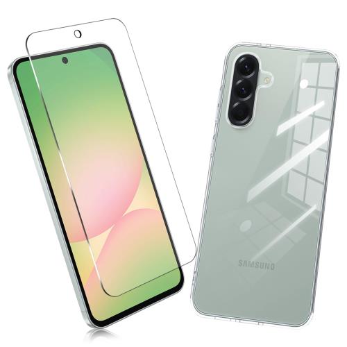 乐天商城 - 2枚セット1枚 FOR Galaxy A56 用のガラスフィルム + 1枚 FOR Galaxy A56 用の保護カバー透明 保護 TPU ソフト シリコンケース 強化ガラス / 硬度9H / 撥油性/保護フィルム PCduoduo