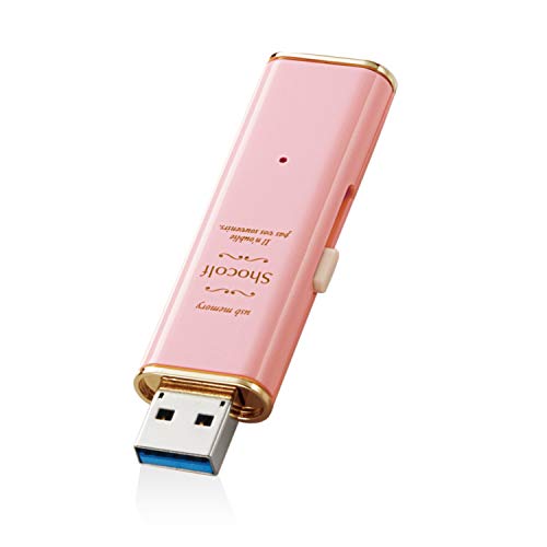 エレコム USBメモリ 64GB USB3.0対応 Windows/Mac対応 スライド式 ピンク MF-XWU364GPNL
