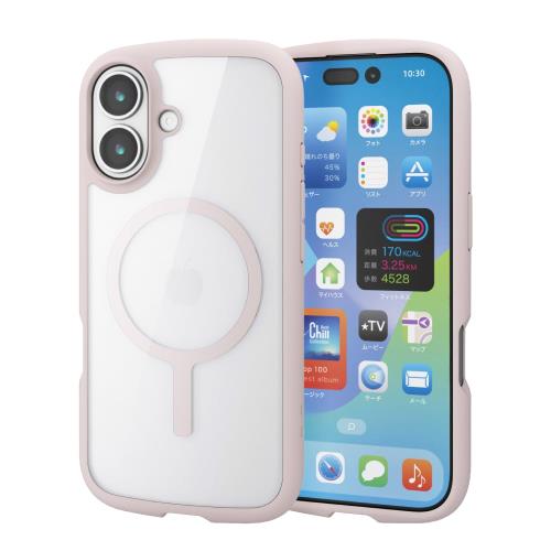 Rakuten - エレコム iPhone 17 ケース カバー クリア 耐衝撃 衝撃吸収 マグネット ハイブリッド 薄型 軽量 ストラップホール付き 全周エアークッション ストラップホルダーシート付 TOUGH SLIM LITE ピンク PM-A25ATSLFCMPN