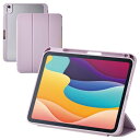 エレコム iPad A16 第11世代 11インチ 2025年 10.9インチ 第10世代 2022年 ケース ソフトレザー CHIC STYLE 背面クリア ラベンダー TB-A25RWVJM3PU