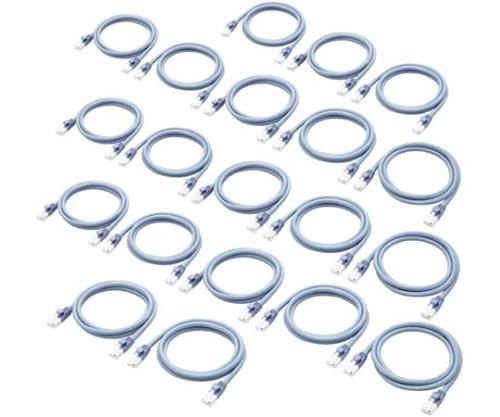 エレコム LANケーブル CAT6準拠 EU RoHS指令準拠 爪折れ防止 簡易パッケージ仕様 1m ブルー 20個セット LD-GPT/BU1/RS2