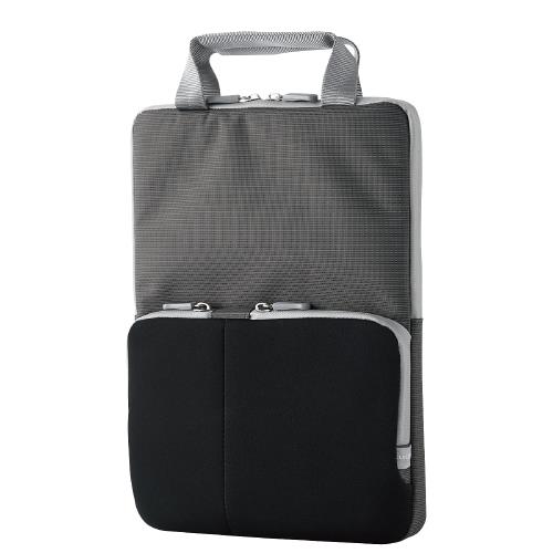 エレコム パソコンケース PCケース GIGAスクール オンライン学習 タブレット学習 ランドセル対応 11.6インチまで PC・タブレット用 ipad 10.2インチ 他 軽量 撥水加工 ネームタグ付 ハンドル付 ポケット付 ブラック BM-IBHPTV11BK