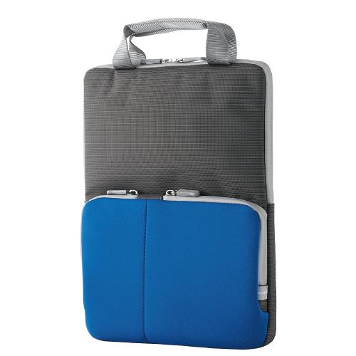 エレコム パソコンケース PCケース GIGAスクール オンライン学習 タブレット学習 ランドセル対応 11.6インチまで PC・タブレット用 ipad 10.2インチ 他 軽量 撥水加工 ネームタグ付 ハンドル付 ポケット付 ブルー BM-IBHPTV11BU