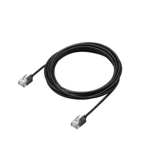エレコム LANケーブル CAT6A 3m スーパースリム ブラック ECLD-GPASSBK3