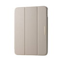エレコム iPad 第11世代 A16 11インチ (2025) 10.9インチ 第10世代 (2022) ケース ソフトレザー &me 背面クリア グレージュ TB-A24RWVJM3GB