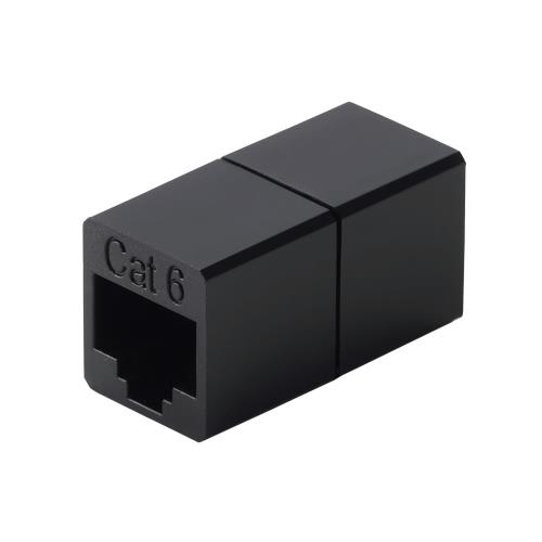 Display Covers - エレコム RJ45 中継コネクタ Cat6A LANケーブル 延長 アダプタ UTP仕様 ブラック LD-RJ45U6BK