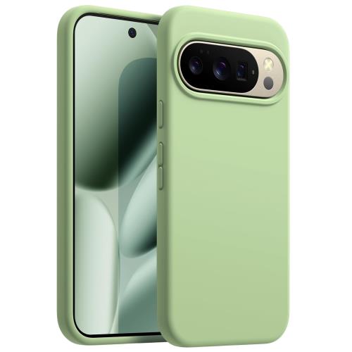 Rakuten - JETech Google Pixel 10 Pro XL 2025用 ゲル状シリコーンケース シルキーソフトタッチ フルボディ保護 傷つけ防止 耐衝撃 スマホカバー マイクロファイバー内装付き (ジェイド)