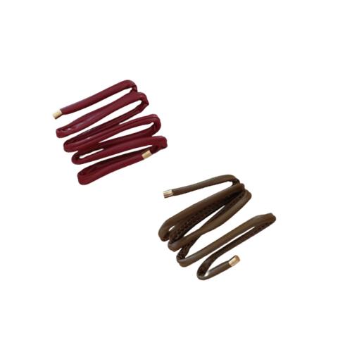 EZ PEACH ヘアアクセサリー レディース 人気 ワイヤーポニー ヘアワイヤー アレンジワイヤー ヘアゴム 大人っぽい シンプル おしゃれ 2本入り (A)