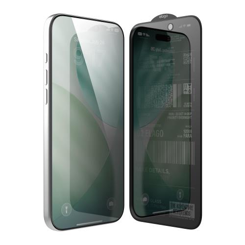 Rakuten - elago iPhone 17 Pro Max 対応 ガラスフィルム 覗き見防止 9H 強化ガラス 気泡防止 保護フィルム 指紋防止 プライバシー フィルム [ iPhone17ProMax アイフォン 17ProMax 対応 ] PRIVACY GLASS クリア