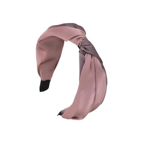 EZ PEACH カチューシャ シンプル リボン レザー バイカラー ツイスト 幅広 ワイド クロス バンダナ ターバン風 ヘアアクセサリー ヘアバンド 小顔 可愛い 前髪 髪留め 髪飾り 結婚式 発表会 入学式 (藤色, 幅約5.5cm)