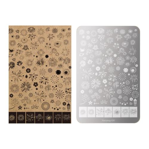 EZ PEACH ネイルスタンププレート セット 実用的なネイルアートテンプレート スタンプ ネイルステンシル ステンレススチール 鋼板 ネイルアートツール DIYホームまた・