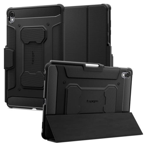 Spigen Galaxy Tab S11 ケース (2025年モデル) 保護カバー 衝撃吸収 耐衝撃 エア・クッション 米軍MIL規格 スタンド 落下防止 ラギッド・アーマー・プロ ACS10149 (ブラック)