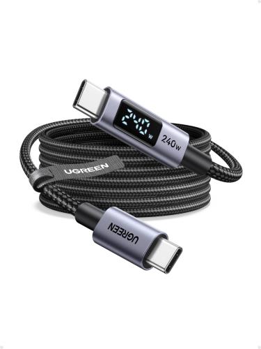 UGREEN USB Cケーブル 240W 高出力 LEDリアルタイム表示 iPhone 充電ケーブル PD3....