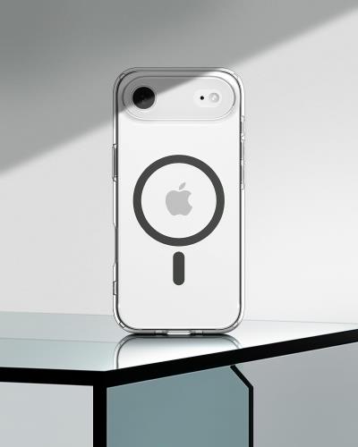 Spigen 創業18年の技術力 iPhone Air ケース MagSafe対応 クリア 透明 ストラップホール 米軍MIL規格 ウルトラ・ハイブリッド・マグフィット (クリア・グラファイト) ACS10052