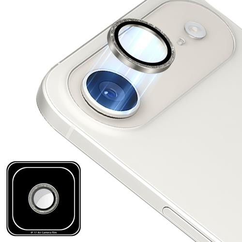 SinRenn対応 iPhone Air (iPhone 17 Air)カメラフィルム カメラカバー キラキラ 9H強化ガラス アルミ合..