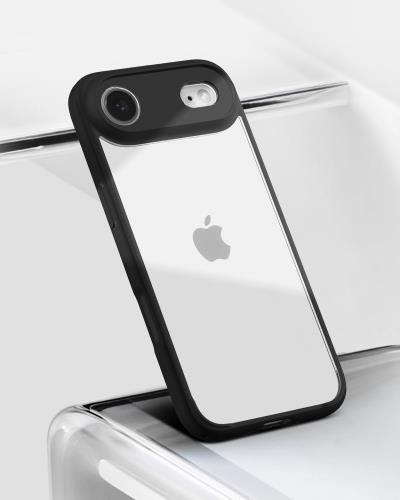 Spigen 創業18年の技術力 iPhone Air ケース 米軍MIL規格 クリア ストラップホール 耐衝撃 ウルトラ・ハイブリッド (マット・ブラック) ACS10050