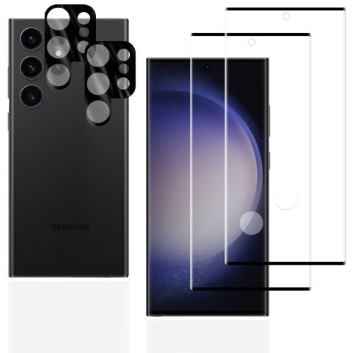 �б� Galaxy S23 Ultra 5G SCG20/SC-52D ���饹�ե���� 2�� + 2�� �б� Galaxy S23 Ultra 5G ����ݸ�...