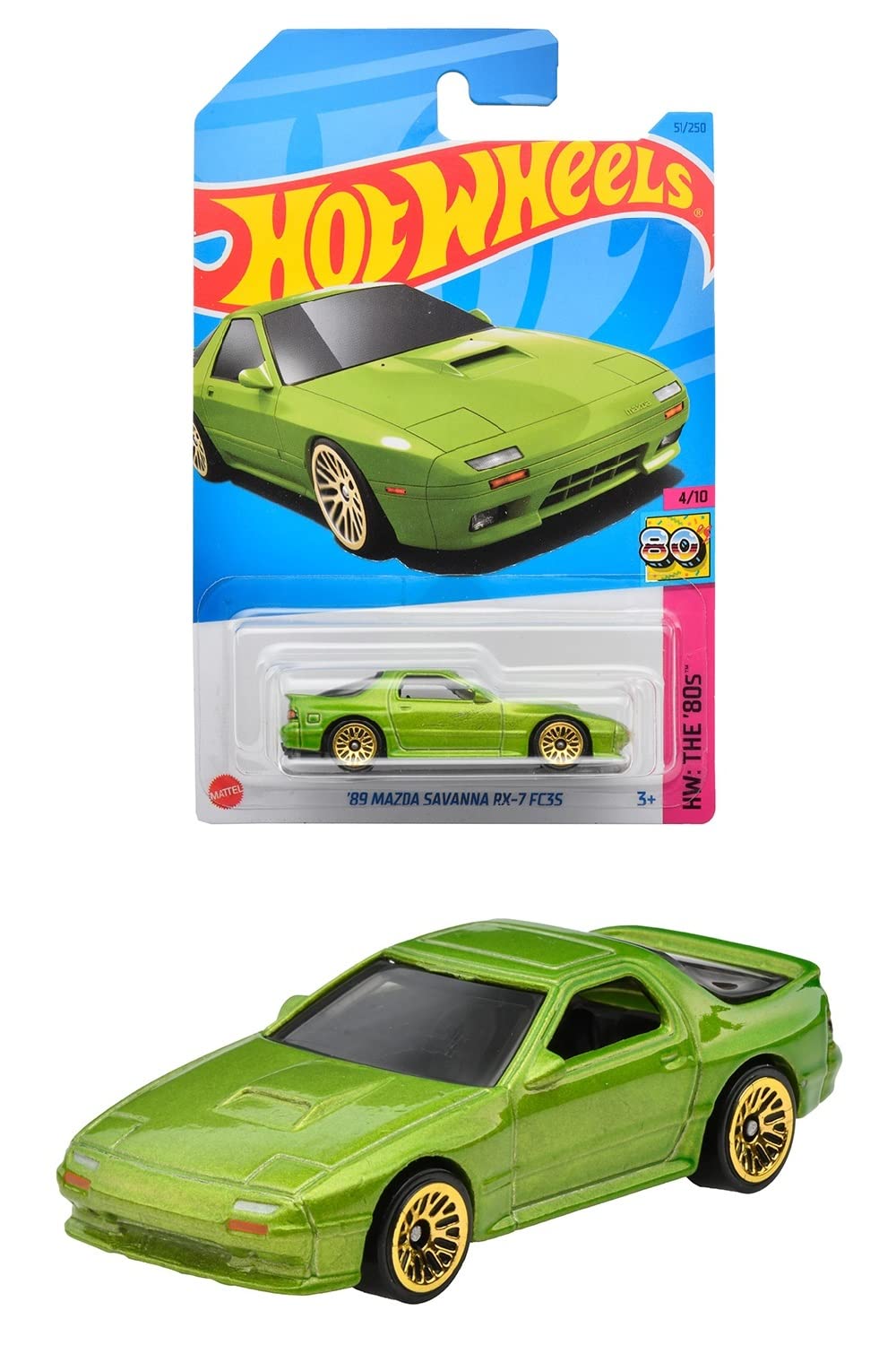 マテル(MATTEL) ホットウィール(Hot Wheels) ベーシックカー '89 マツダ サバンナ RX-7 FC3S 3才~ HNJ81