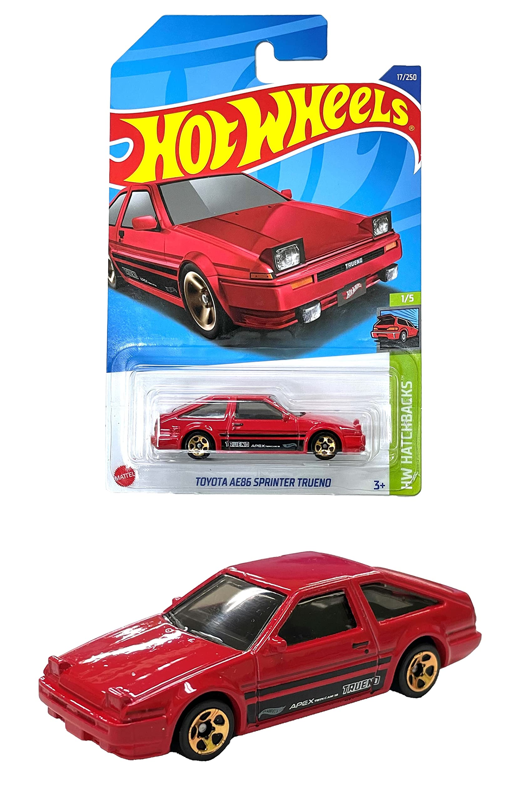 ホットウィール(Hot Wheels) ベーシックカー トヨタ AE86 スプリンタートレノ 3才~ HHF09