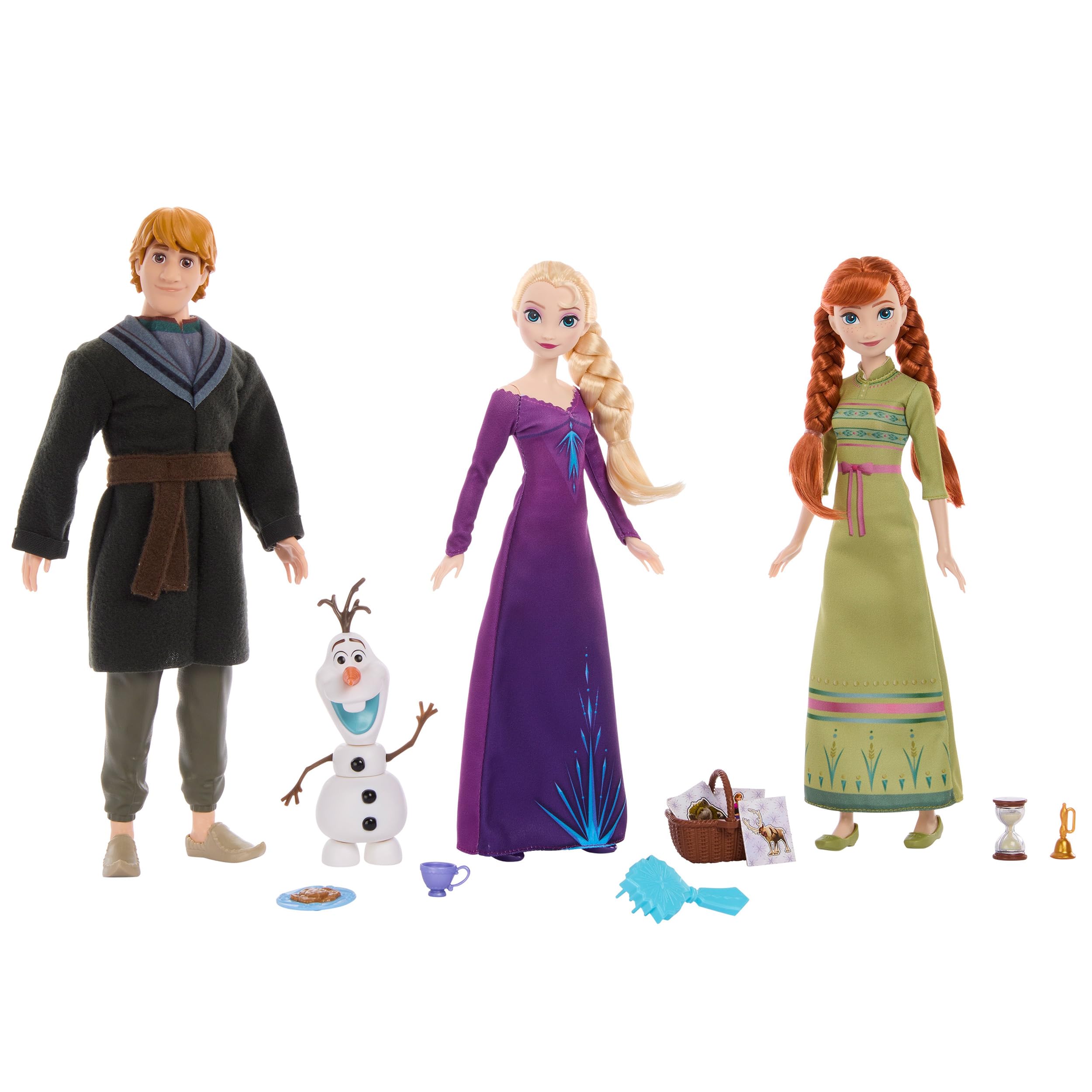マテル(MATTEL) ディズニー（Disney）/アナと雪の女王（Frozen） ジェスチャーゲーム・パーティードール3体着せ替え人形アクセサリー・小物付き 3才~ HLW59