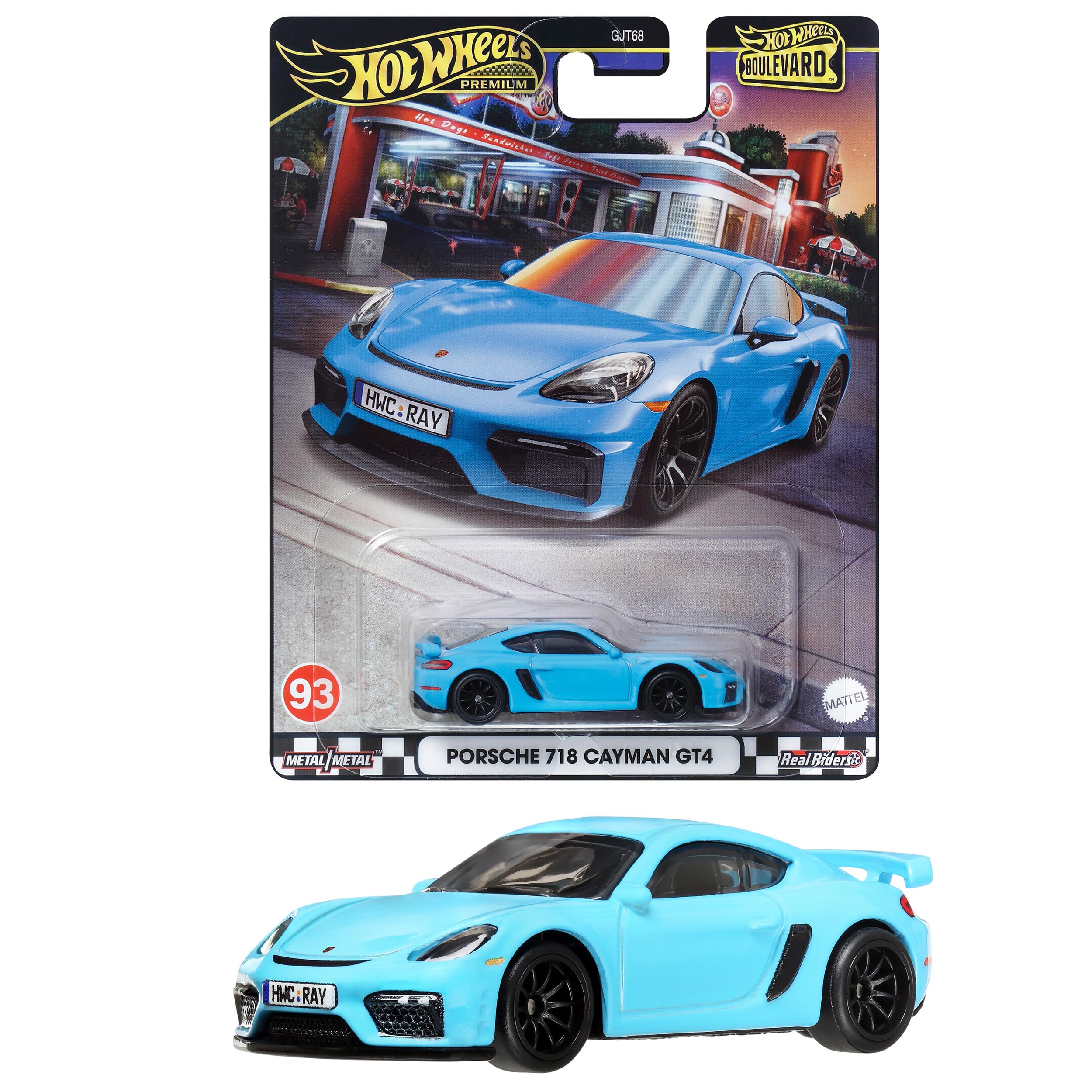 ホットウィール(Hot Wheels) ブールバード ポルシェ 718 ケイマン GT4 ミニカー 3才~ HRT71