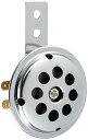 デイトナ(Daytona) バイク用 ホーン 6V φ70 取り付け穴φ6 メッキ丸穴 75555