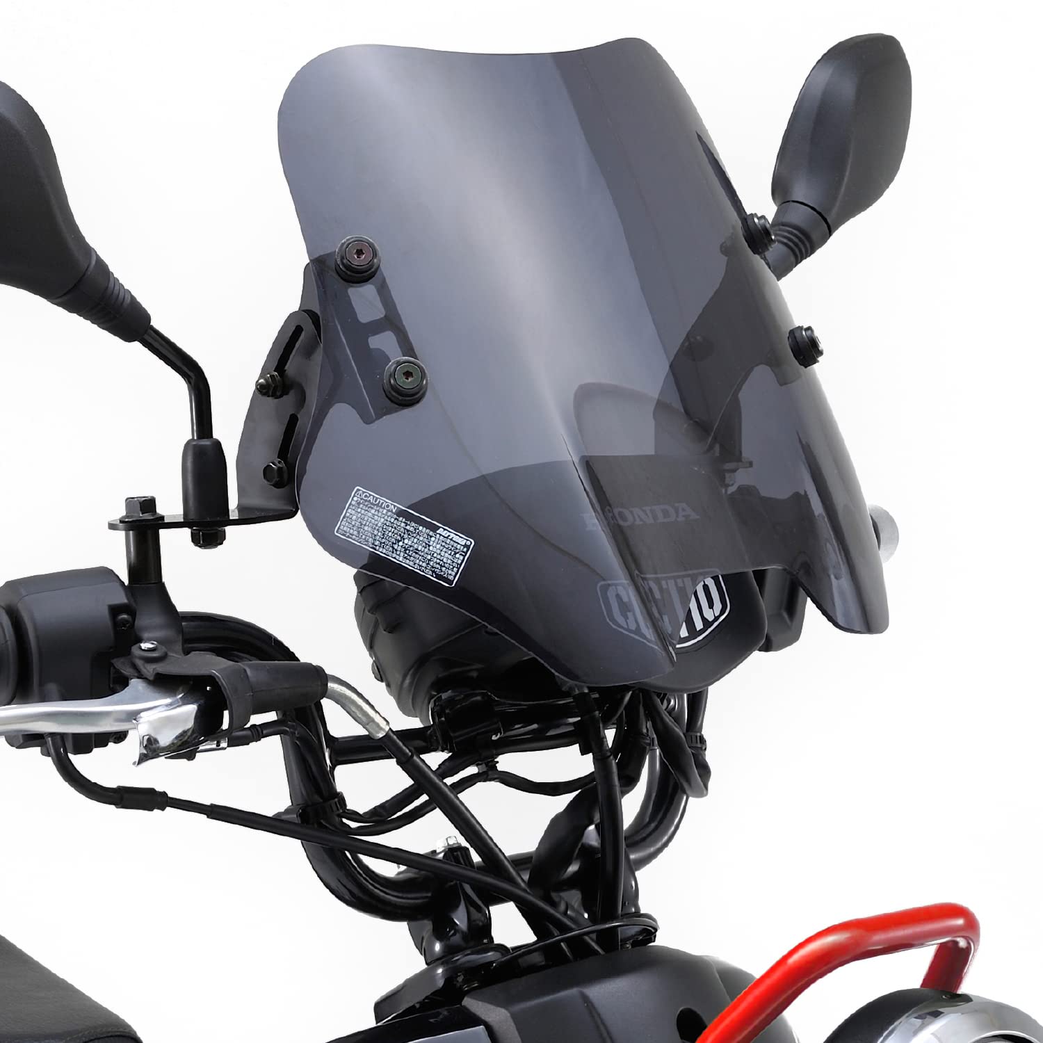 デイトナ(Daytona) バイク用 スクリーン クランプバー付き クロスカブ110(13-21)専用 ウインドシールド SSシリーズ ショート スモーク 92385